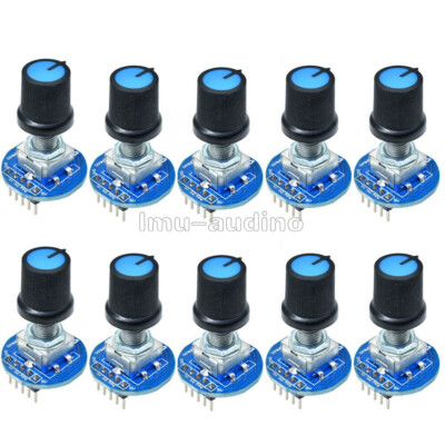 1/2/5/10PCS Rotary Encoder Rotating Potentiometer Knob Cap Control Switch 5V