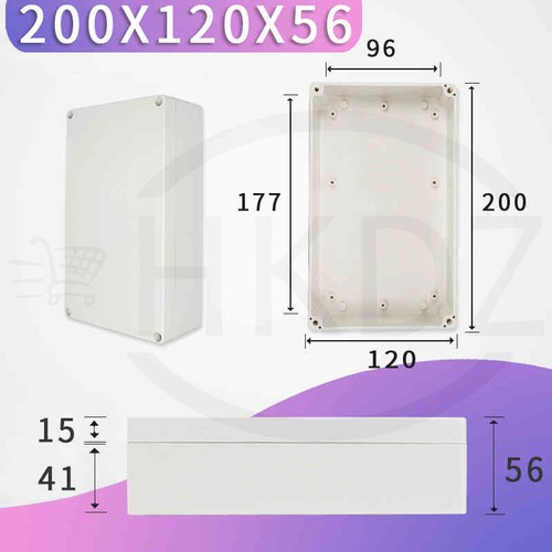 IP63 Waterproof Junction Box Enclosure Terminal Electric Cable Connector Outdoor - Picture 37 of 115