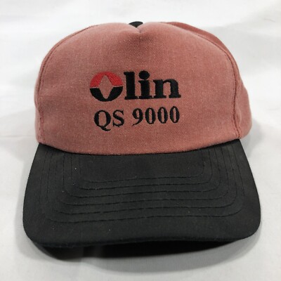 Vintage Olin QS 9000 Mill Products Hat Cap SnapBack USA Made 80s 90s Adjustable