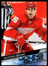 2020-21 Upper Deck Young Guns Mathias Brome Rookie Detroit Red Wings #468 R51