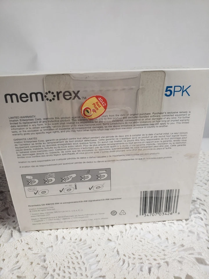 Memorex Ultra High Speed CD-RW and CD-R Discs Lot 55 New NIP - Image 3 of 3