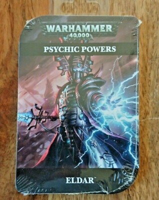 Games Workshop 46-02-60 Warhammer 40k Eldar Psychic Powers Cards NEW/SEALED