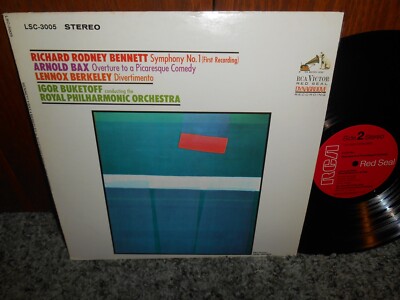 IGOR BUKETOFF - Richard Rodney Bennett  Symphony No. 1, Arnold Bax  Overture LP