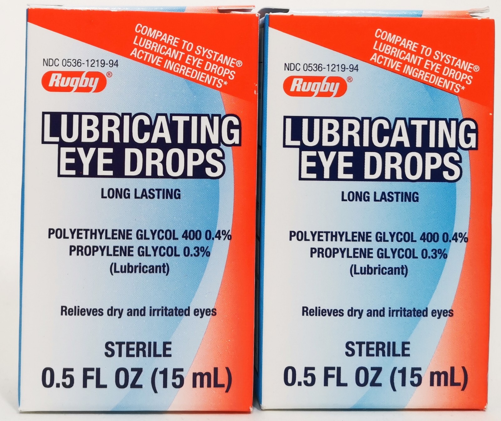 Rugby Lubricating 0.5oz Eye Drops Long Lasting (pack of 2) EXP05/2024 305361219949 eBay