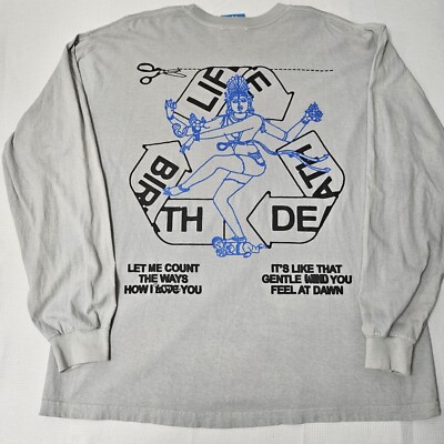 ONLINE CERAMICS x Denim Tears RARE Long Sleeve T Shirt Sz XL Light