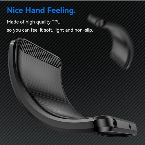 For iPhone 16 / 16 Plus / 16 Pro Max / 16e - Case Carbon Fiber Shockproof Cover - Photo 6 sur 10