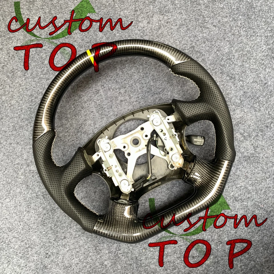 Volante de fibra de carbono real apto para Subaru Impreza WRX 2002 2003 2004 Foto 2 de 4