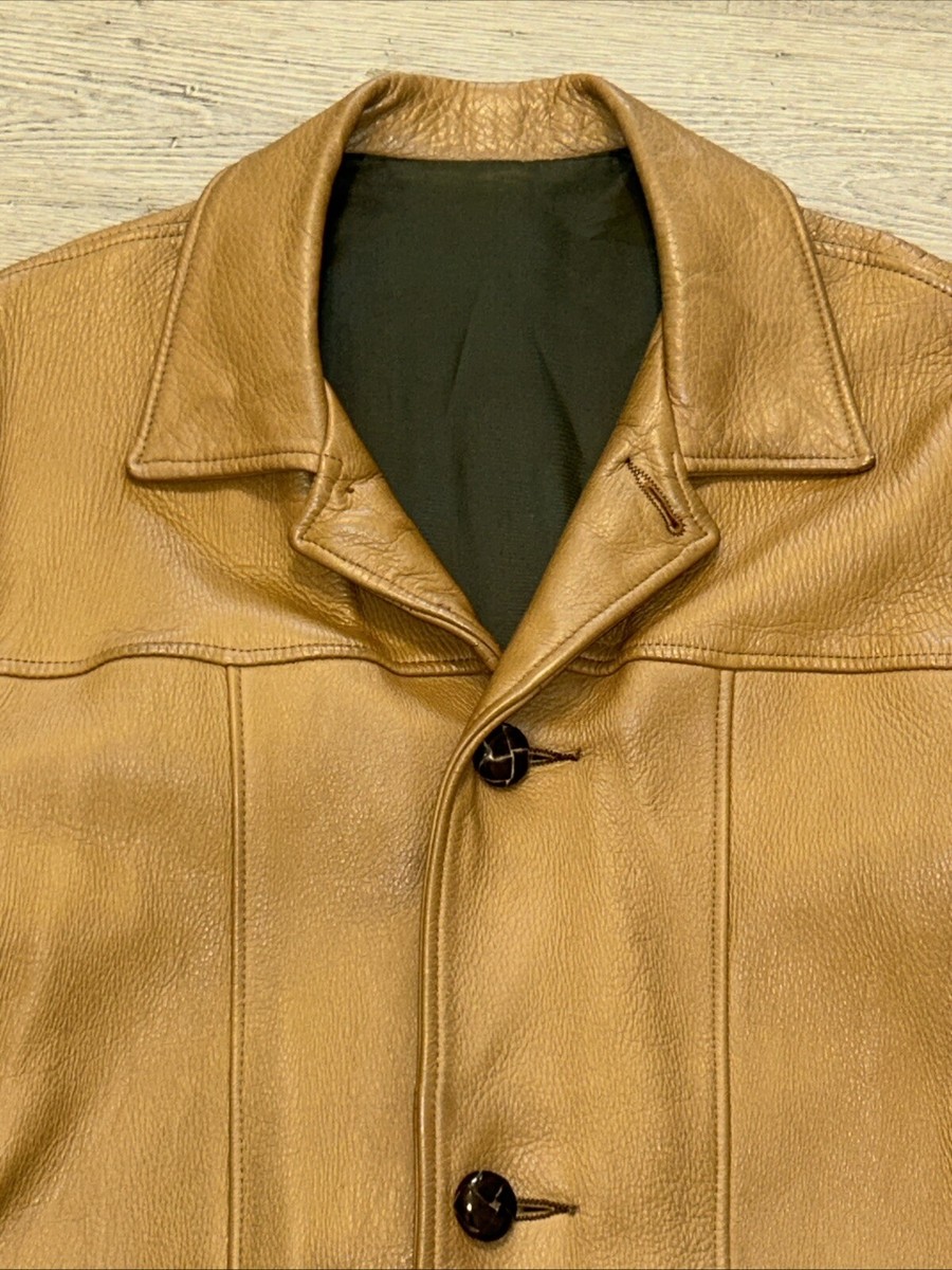 Vintage CLEARFIELD TAXIDERMY, Buckskin Tan Leather, Soft Leather 4