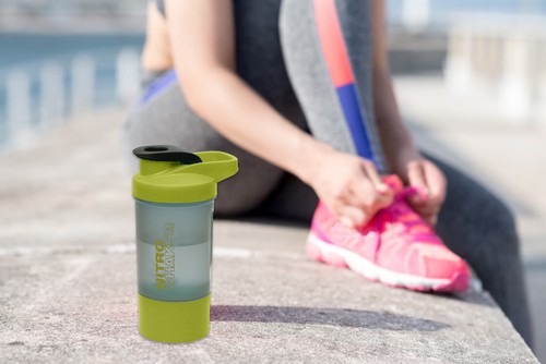 Protein Shaker Bottle With Mixing Ball & Grip Handle For Sports Gym Pre Work Out - Picture 6 of 22