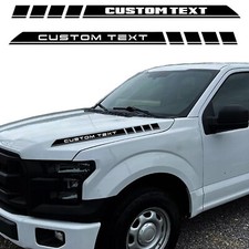 Custom Text Truck Hood Decals For Ford F150 Pickup Stickers 2pcs