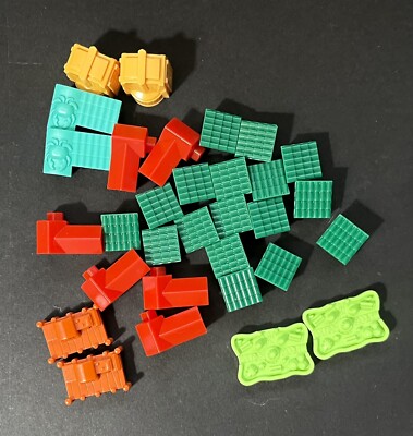 2007 Monopoly Tropical Tycoon Fortune 31 Replacement Biuldings Pieces Parts