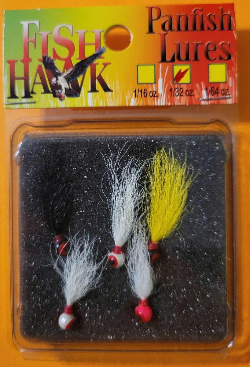 fish hawk panfish lures Jigs Smoky Moon 1/16oz These tiny (3 pack) Eagle Claw SPCRPW
