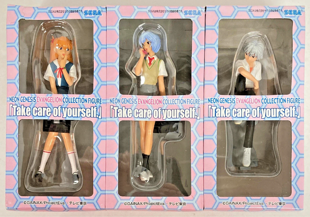 EVANGELION ASUKA AYANAMI REI RARE FIGURE SEGA 20 th Gainax EVANGELION ASUKA AYANAMI REI RARE FIGURE SEGA 20 th Gainax