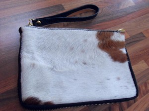 cowhide clutch