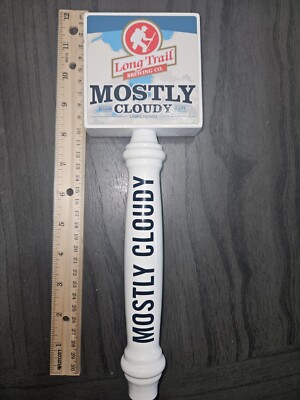 Long Trail Brewing Co. Mostly Cloudy Tap Handle. 11.5 Inch. Good Condition.