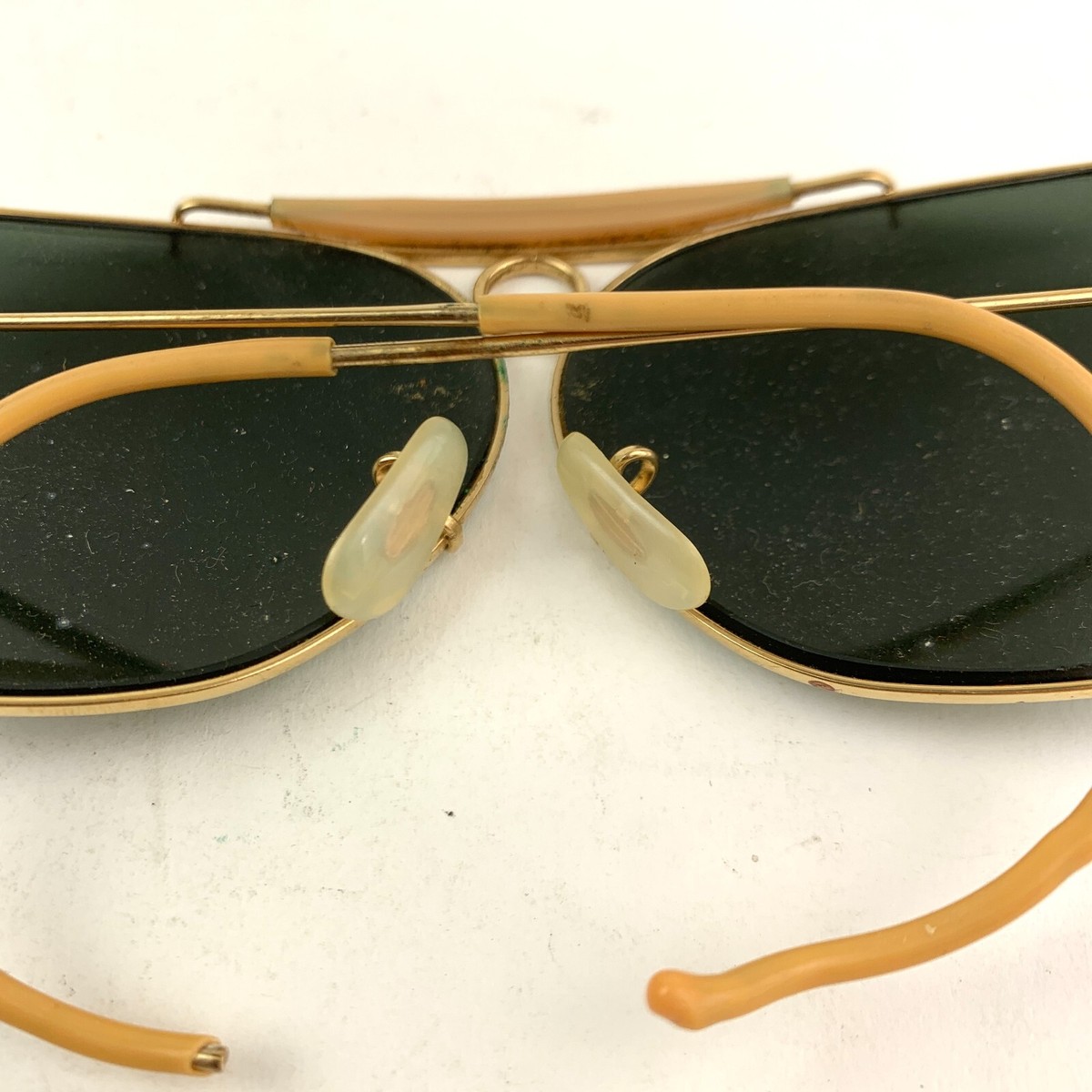 Vintage B&L Ray-Ban Sunglasses Decot Shooter Gold Frames with