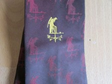 Lords Cricket Ground Clubhouse Weather Vain NSEW Motif Tie by Dave Mackay