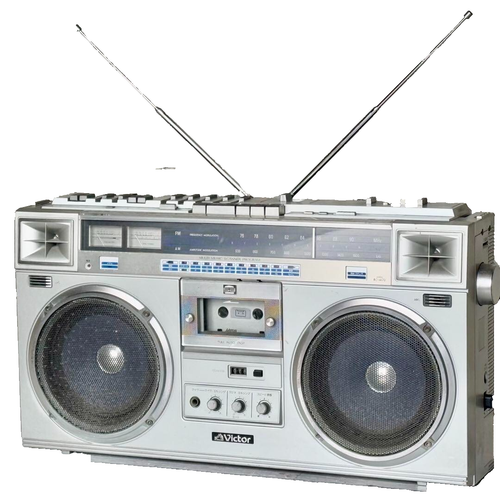 Victor RC-M70 Large Radio Metal Cassette Recorder Radio Junk Japan