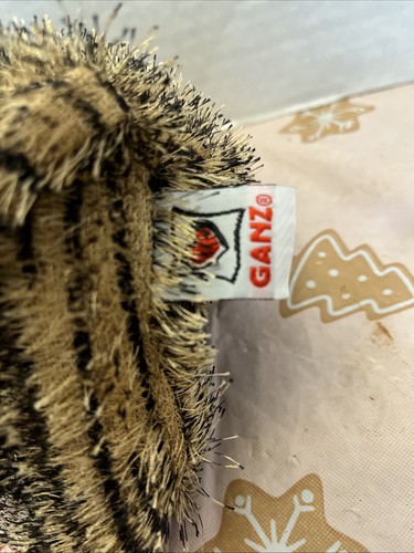Ganz Webkinz HM032 Shaggy Fur TIGER Beanbag Plush Doll Figure NO CODE - Picture 5 of 7