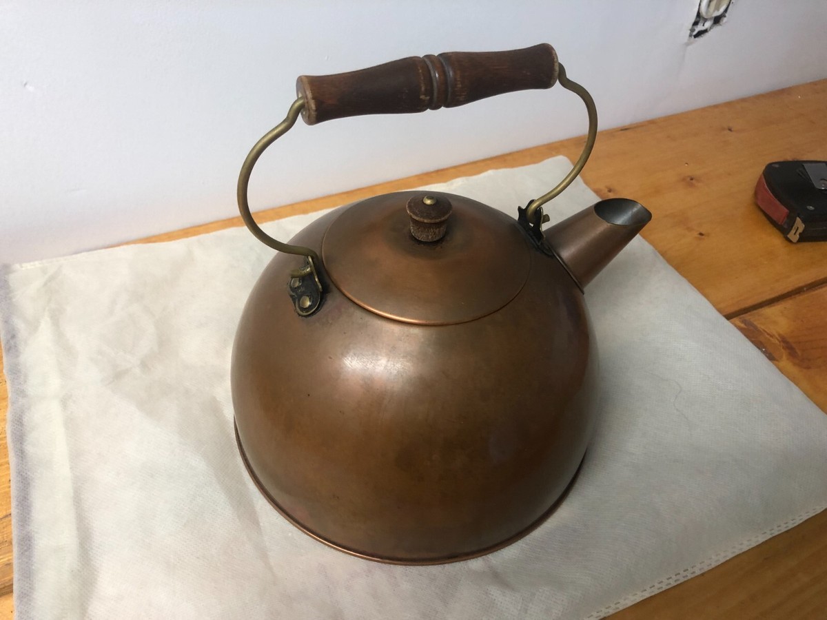 Revere Ware 銅製やかん Vintage Paul Revere copper tea pot - steam kettle Original Revere