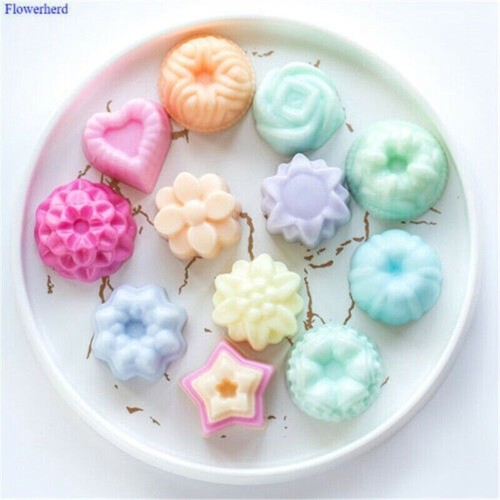 Mould Silicone Muffin Cake Cupcake Cookie Chocolate Mold 12 Cup Baking Pan - Picture 7 of 7