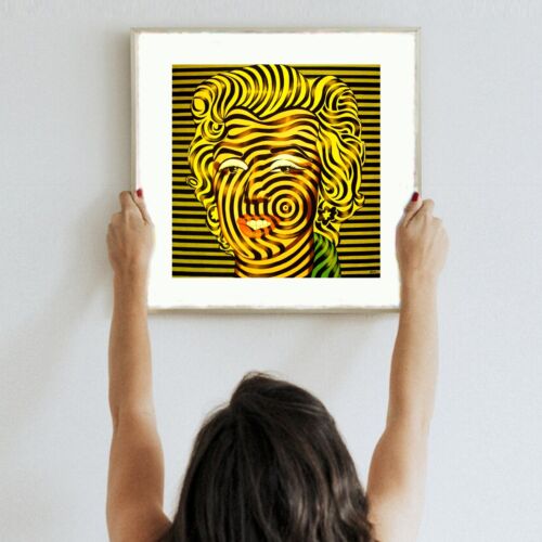 pop art painting marilyn monroe contemporary home decor portrait modern wall art - Picture 2 of 24