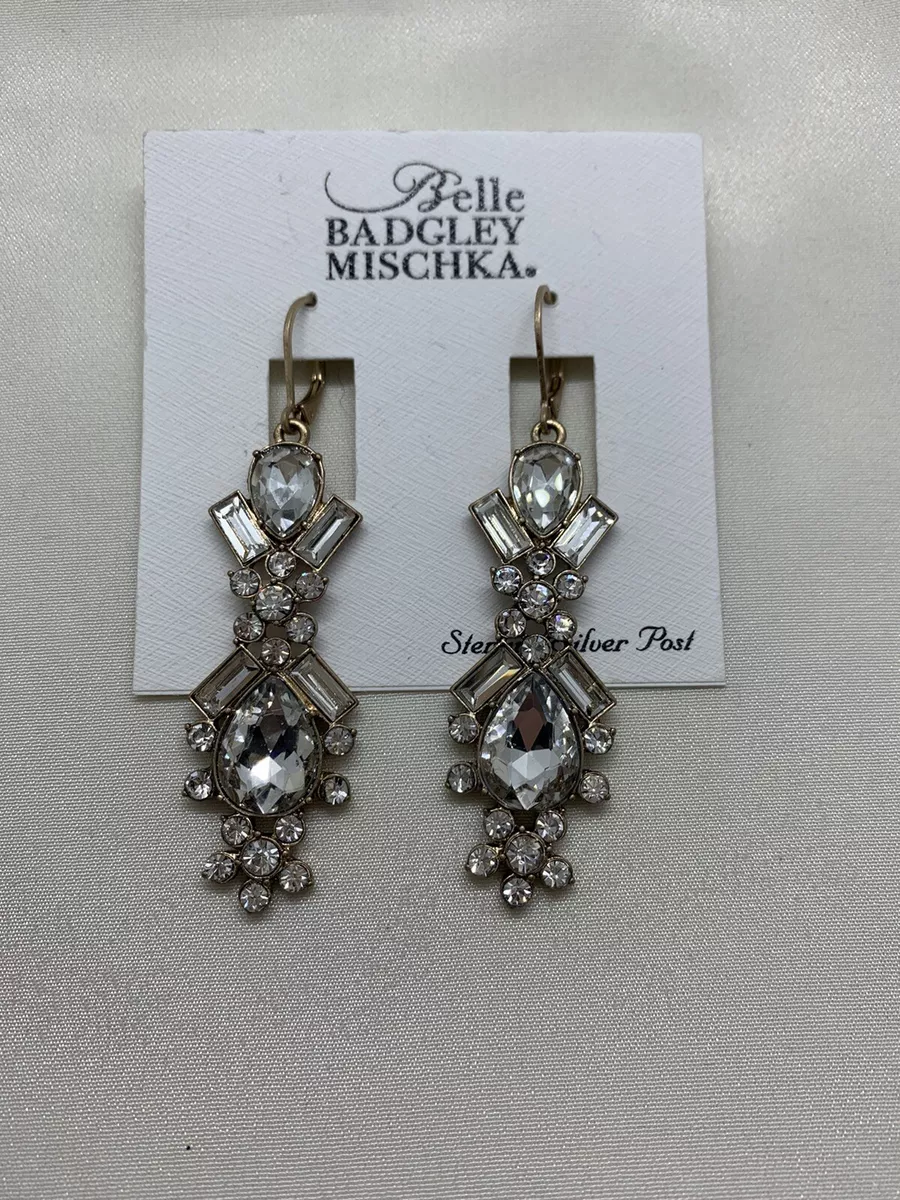 Belle badgley mischka earrings deals