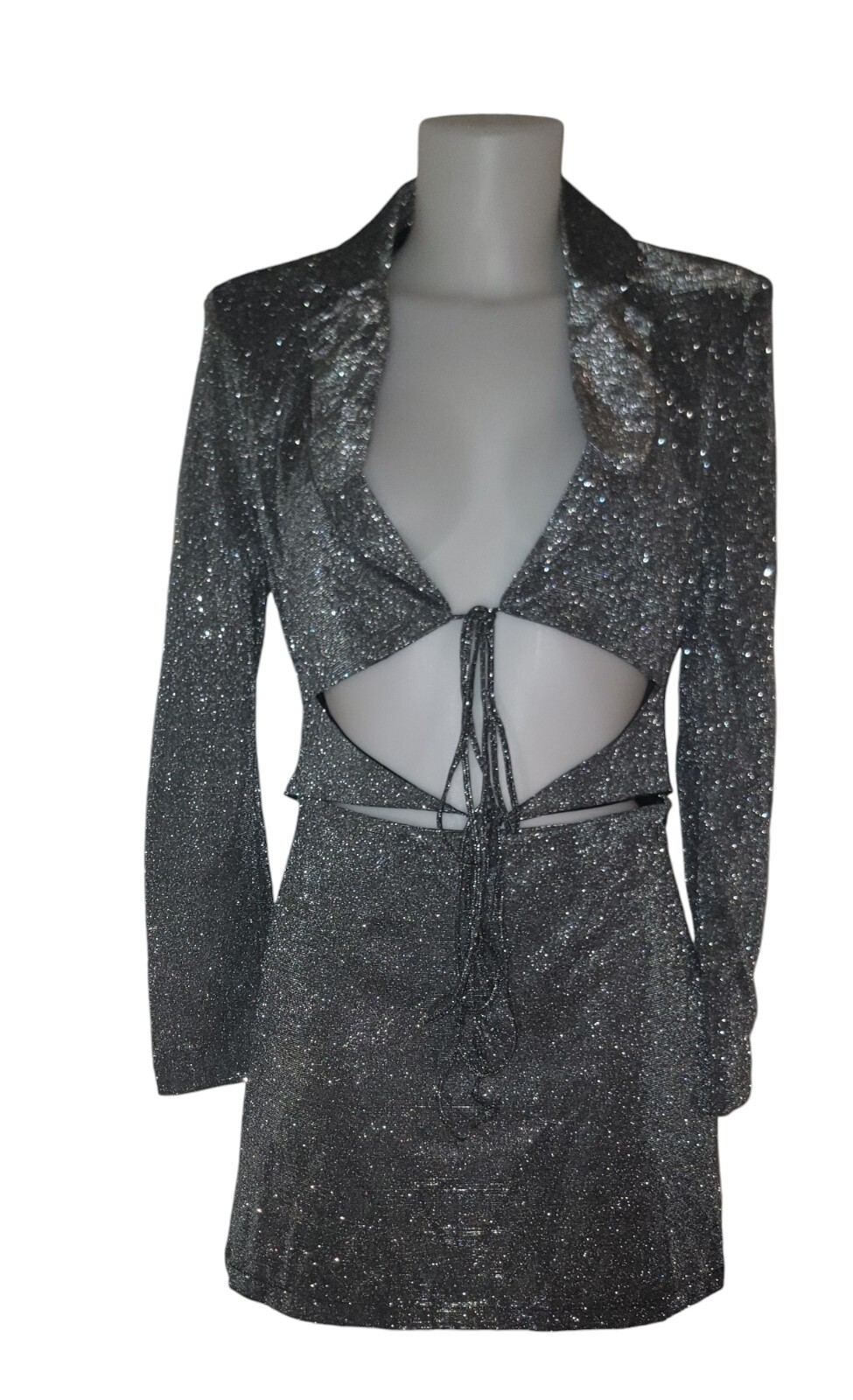 Beyoncé Renaissance Retro Dark Gray Sparkle Collar Tu… - Gem