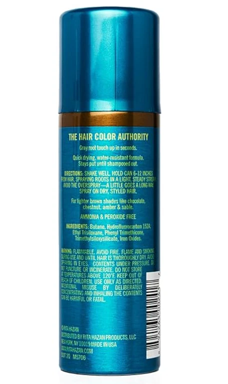 24Bottles Rita Hazan Root Concealer Touch Up Spray 2 oz-Light Brown MADE IN USA - Image 2 of 4