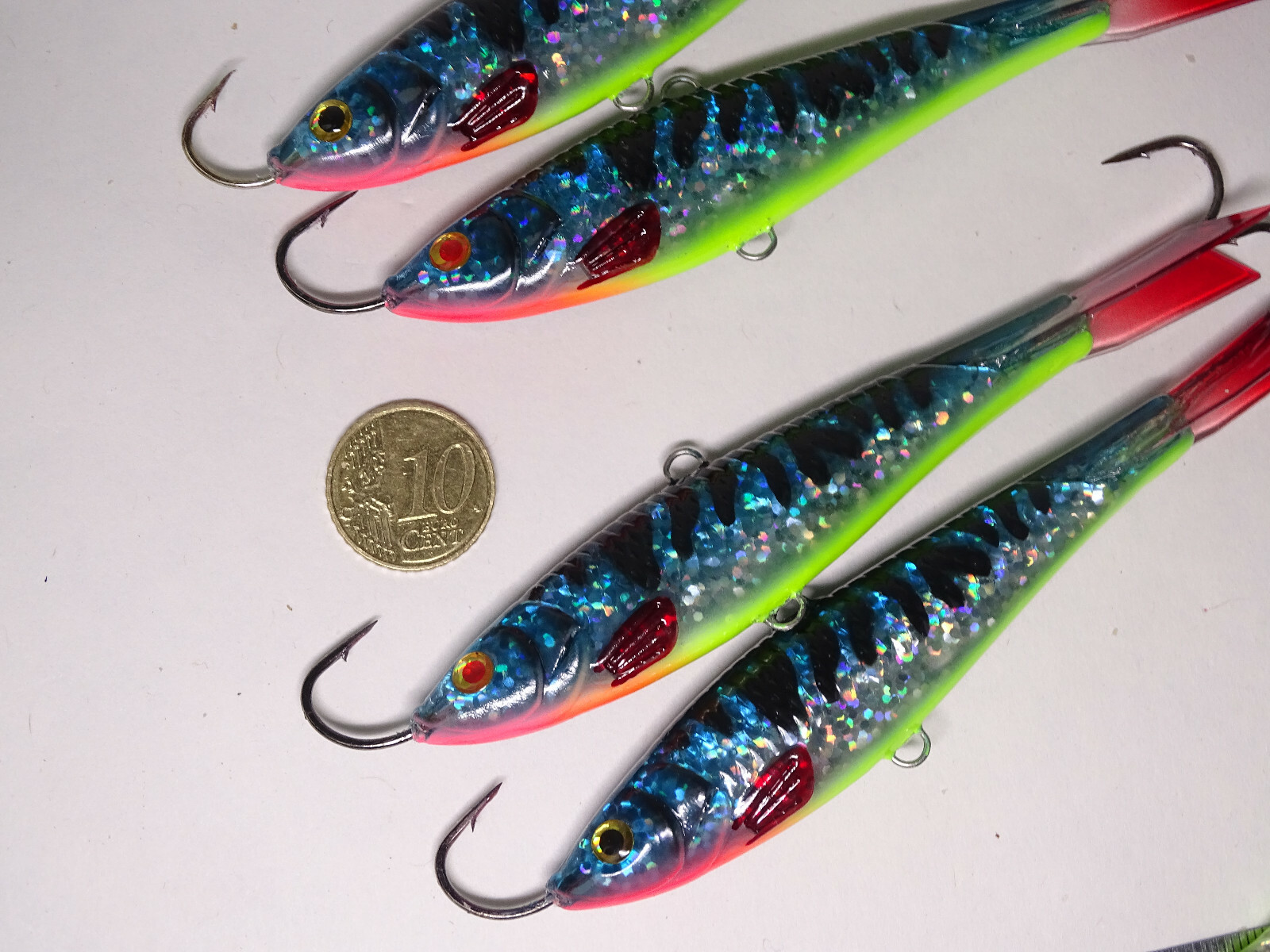 Ice Fishing Lure Handmade Balance Jigs C64 115mm, 36gr Winter Fishing Bait