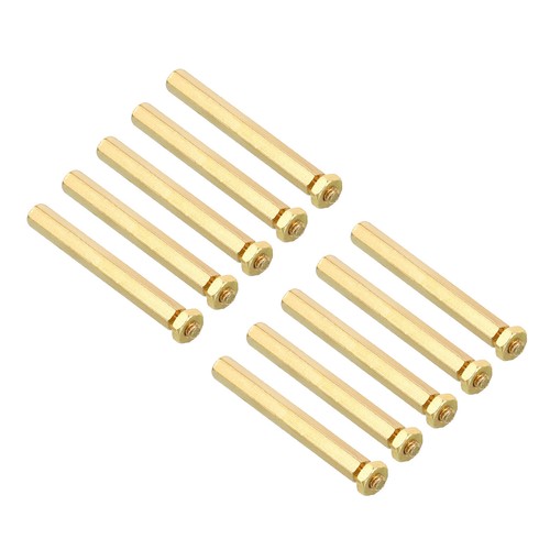 Lot De 10 Entretoises Laiton M2x4mm+3mm Mâle-femelle Pour Drones FPV Et PCBs - Neuf