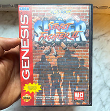 Capcom Super Street Fighter II Sega Genesis Complete w/ Manual Multiplayer MA-13