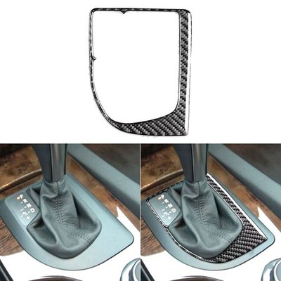 Real Carbon Fiber Console Gear Shift Panel Frame Trim For BMW 5 Series E60 04-10