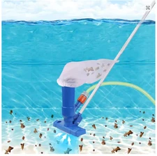 Swimming Pool Pond Fountain Vacuum Cleaner 5 Section Pole Portable Spa
