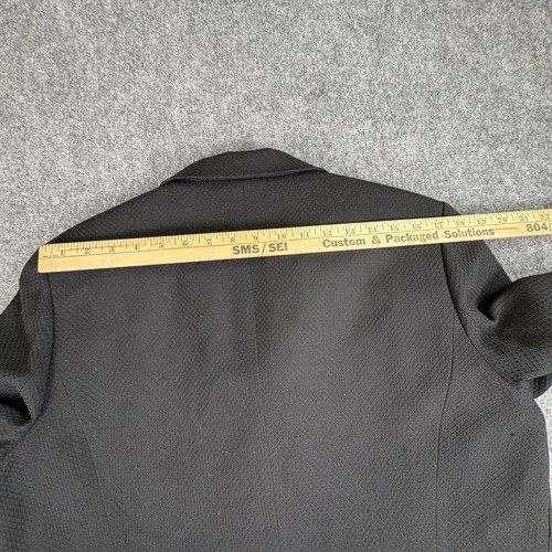 Talbots Blazer Sakko 16 schwarz Wolle italienischer Stoff strukturiert Karriere Akademie - Bild 12 von 13