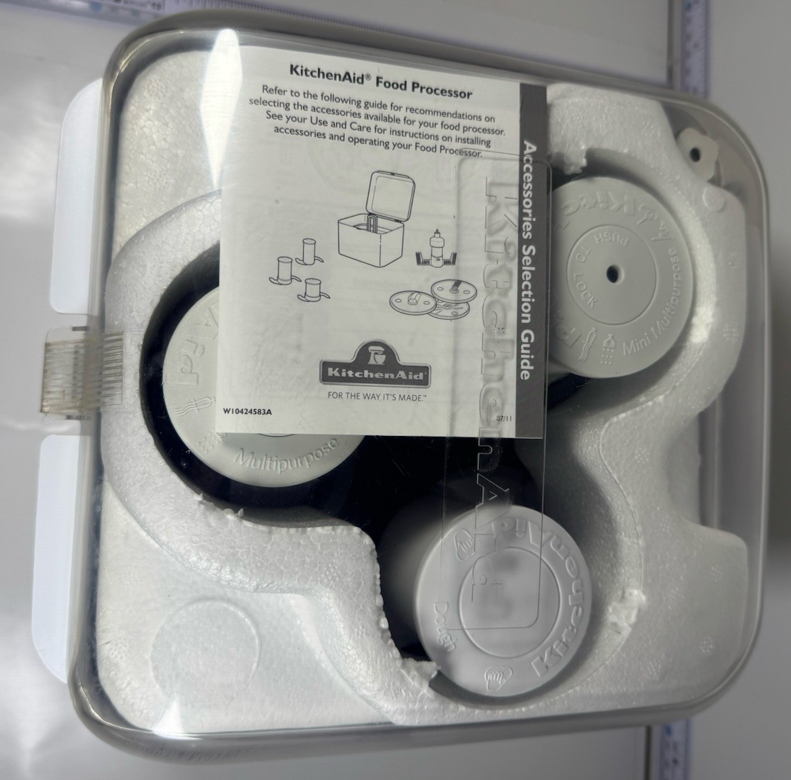 KitchenAid KFP1356GC Food Processor Replacement Blades and Attachments W10424583A-image