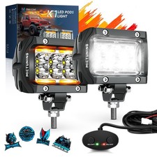 36W LED Pods Light Flood Led Off Road Lights Super Bright Driving Fog Lamp, IP68