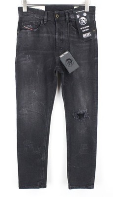 Diesel D-Eetar 069DV Herren Jeans W28/L32 Taper Fit Wasch Baumwoll Stretch Grau