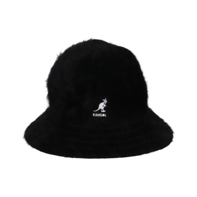 Kangol, Bucket hut, Größe: M, Furgora Casual, Angora/Nylon, Schwarz, Damen #7Cc