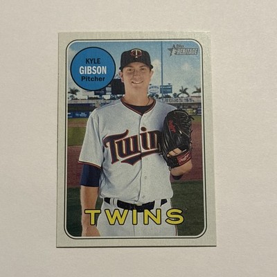 Kyle Gibson 2018 Topps Heritage Short Print Card #465 Minnesota Twins 
