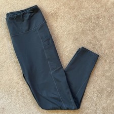 Baleaf Women's Dark Gray Leggings Pockets Size XL Activewear Athleisure Yoga