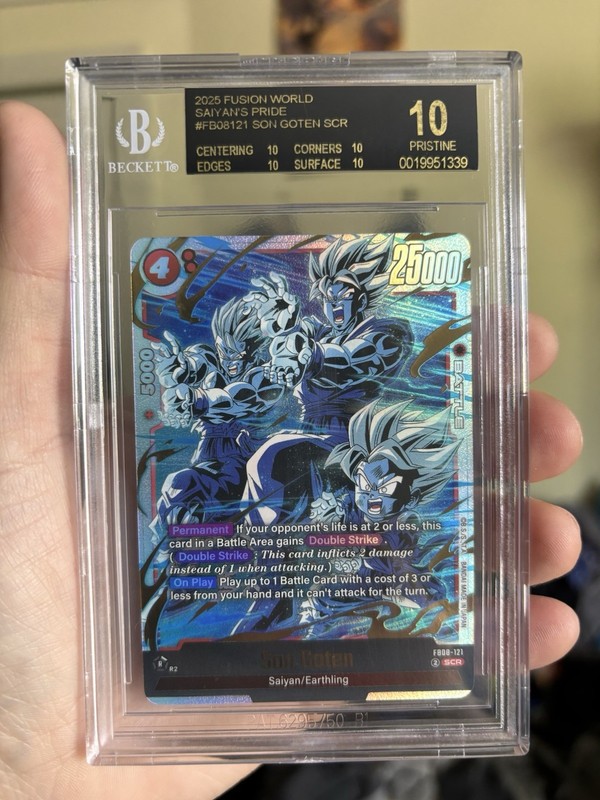 Dragon Ball Super Fusion World Saiyan’s Pride Son Goten SCR BGS Black Label 10
