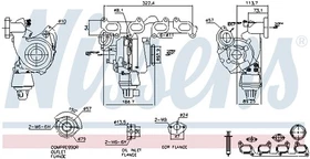 NISSENS Turbolader mit Dichtungen für VW Passat B7 SEAT Alhambra SKODA Octavia 