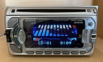 KENWOOD DPX-4021 Car Audio 2DIN CD Cassette 13PIN-BUS RCA Working