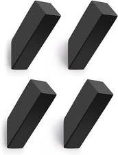 Robe Towel Hooks Coat Hook Wall Mounted, Heavy Duty 4 Pack, Matte Black