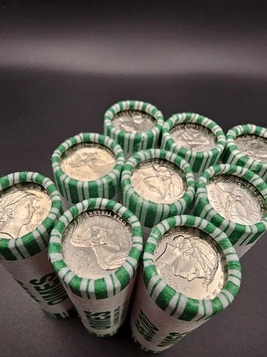 1776–2026 P Dime Roll (50 Coins) Uncirculated Bank Wrapped...
