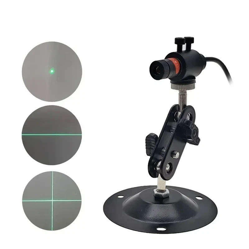 USB 5mW  Laser Modul mit Positionierer Halter Fokussierbar mit  Netzteil adapter - Bild 2 von 4