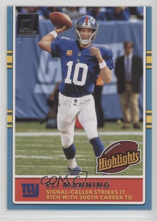 2017 Panini Donruss Highlights Eli Manning #3 g2x