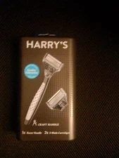 Brand NEW Harry's Men's CRAFT Handle Razor &  2x 5 Blade Cartridges Refills