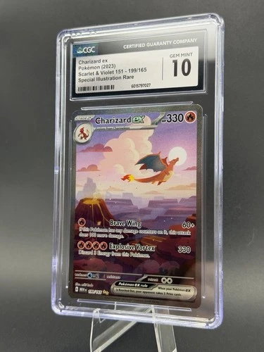 Charizard ex SIR 199/165 Pokemon Scarlet & Violet 151 CGC 10 Gem Mint